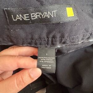 Lane Bryant Black Pants (Size 1 Yellow)
